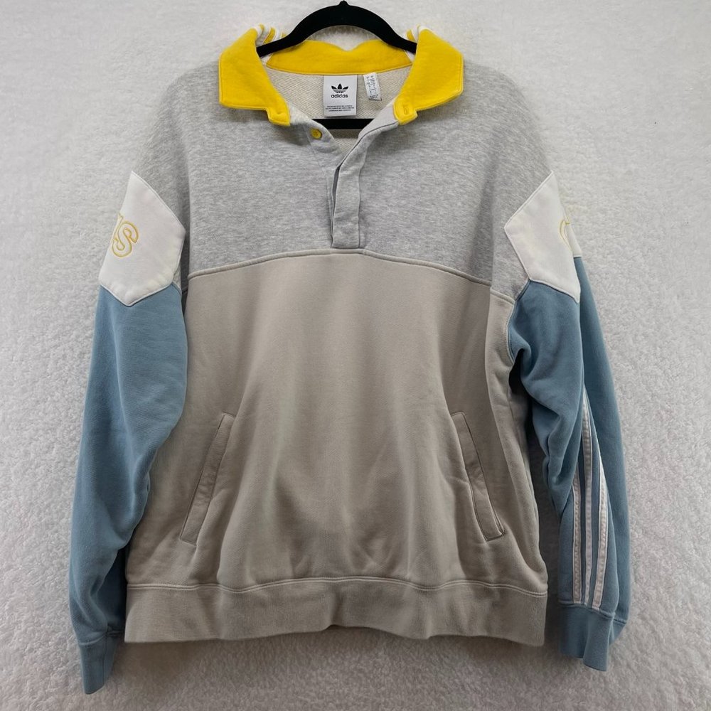 Retro adidas colorblock pullover sweatshirt
